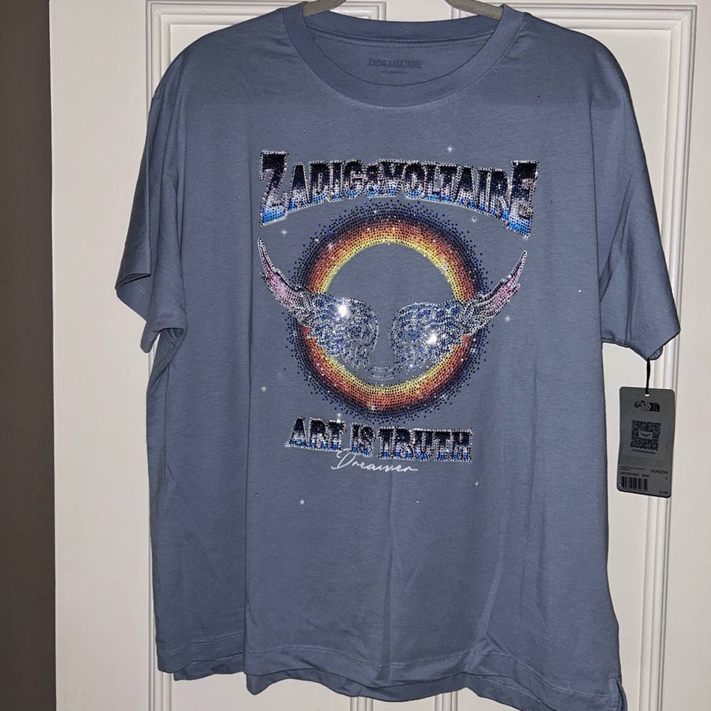 Zadıg & Voltaire Light Blue T-Shirt